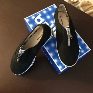 Womens Balloons casual Slip On shoes BLACK